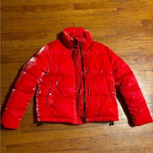 Red reflective coat